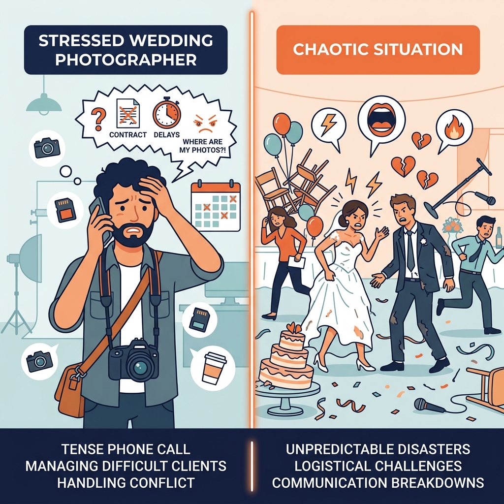 Handling difficult wedding photography clients — communication scripts and strategies