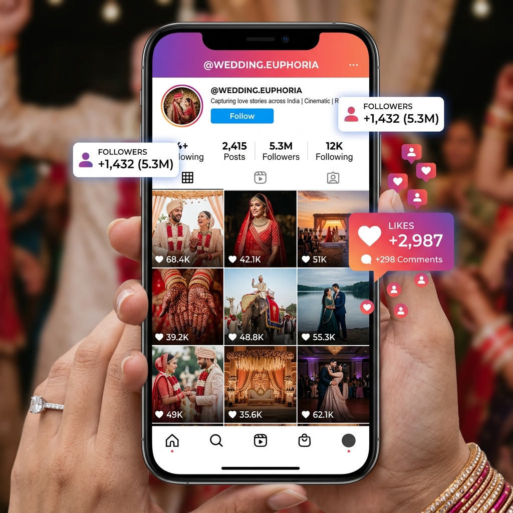 Instagram marketing for wedding photographers India — Reels strategy for bookings